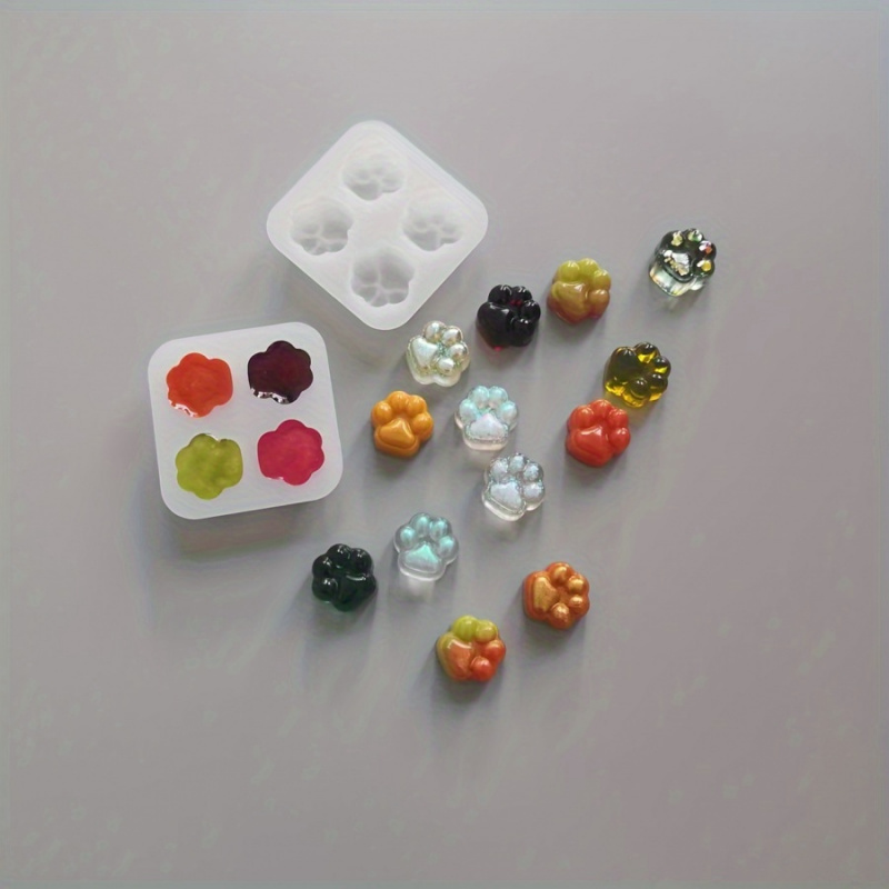 Candle Making Kit - 1Cat Paw Pattern siliconen malset-4A Uniek