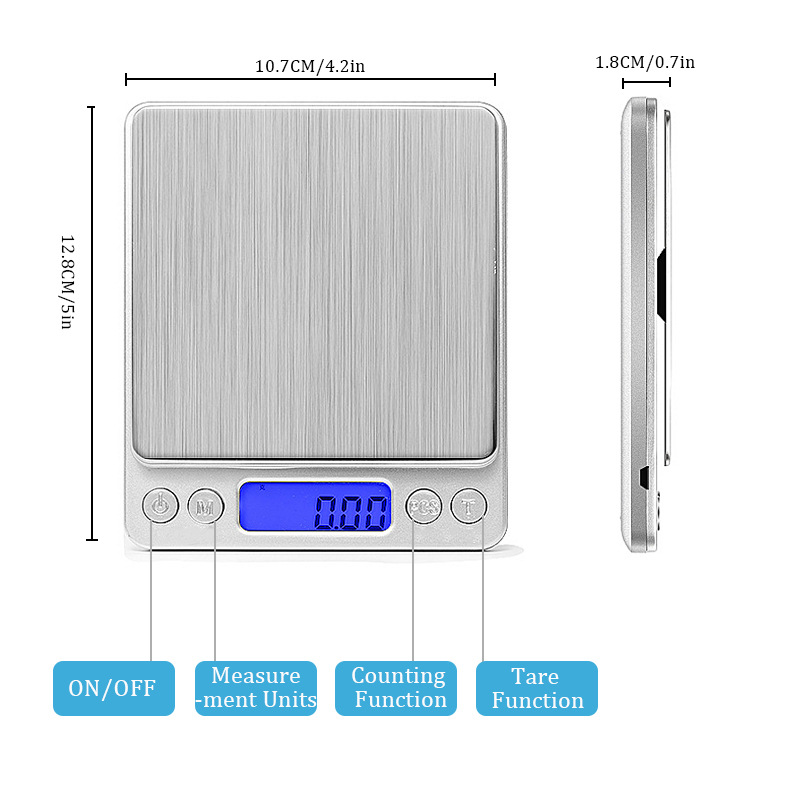 Candle Wax Scale - Digitale zakweegschaal Elektronische weegschaal 3 kg
